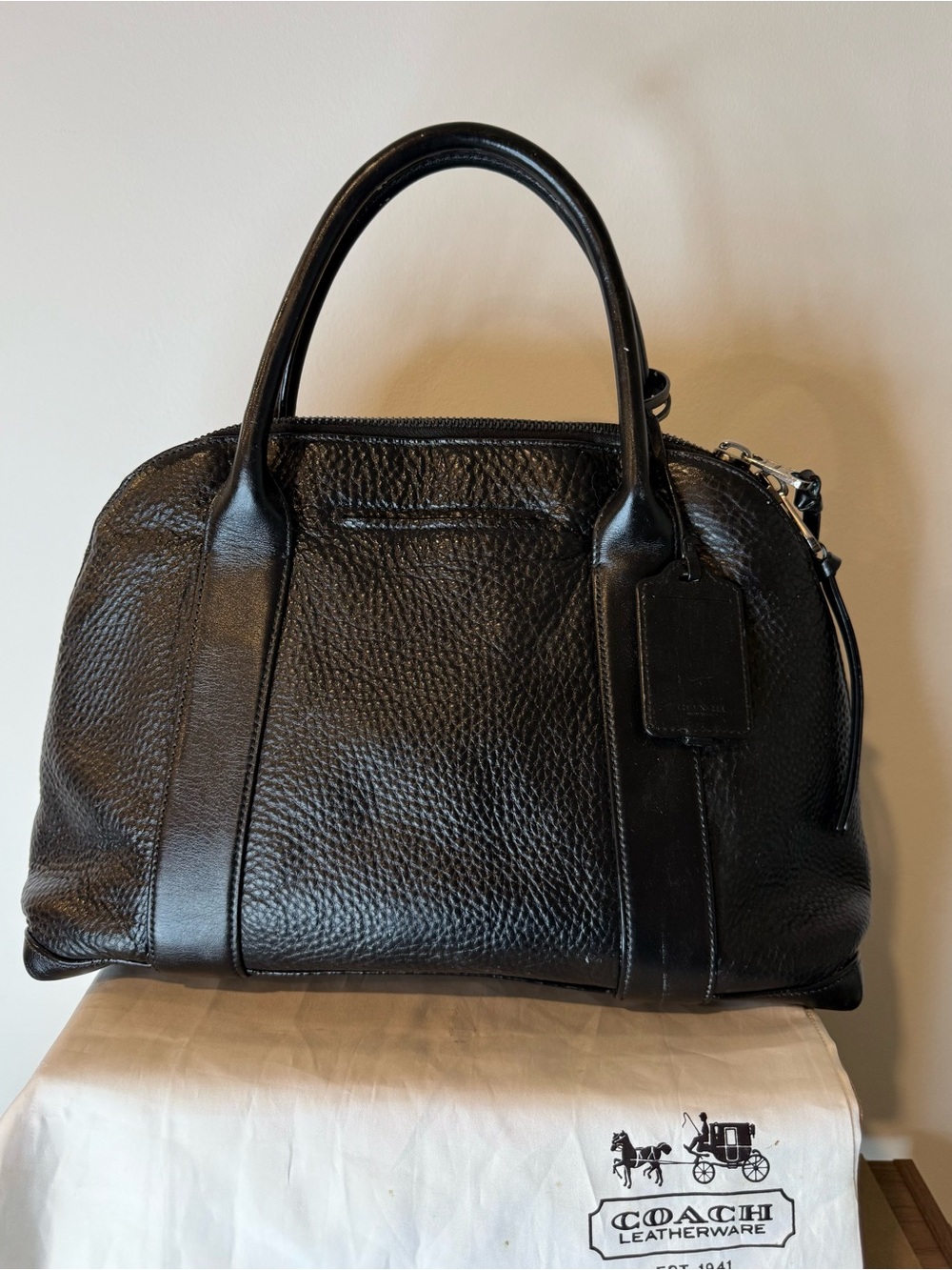 Coach (2013) Coach Bleecker Preston Satchel- Black